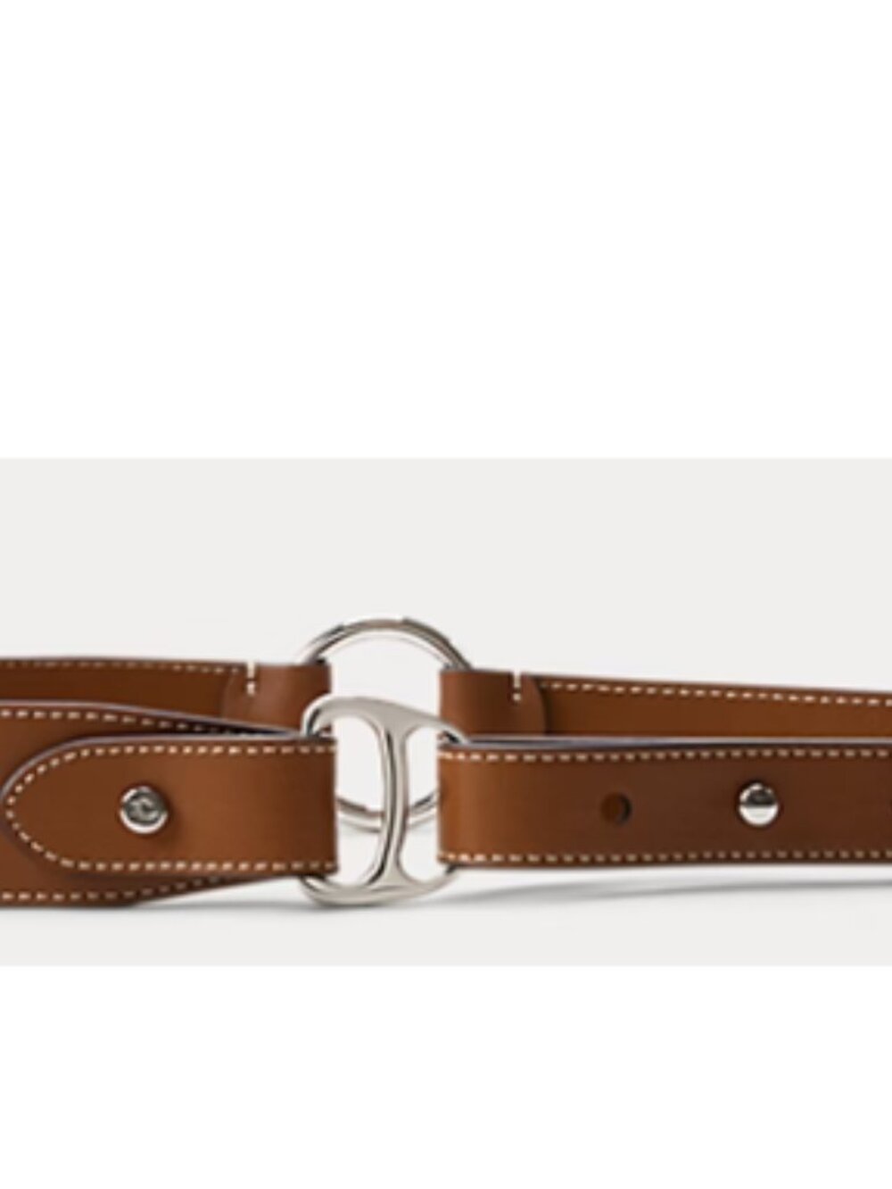 Ralph Lauren Equestrian New with tags Womens D-Ring Brown Leather belt Sz M